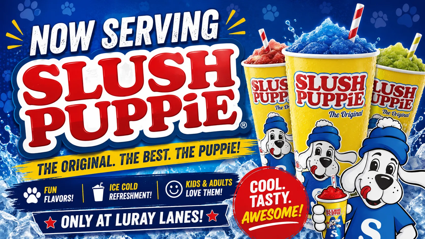Slush Puppie machine at Luray Lanes